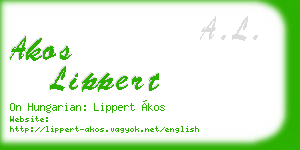akos lippert business card
